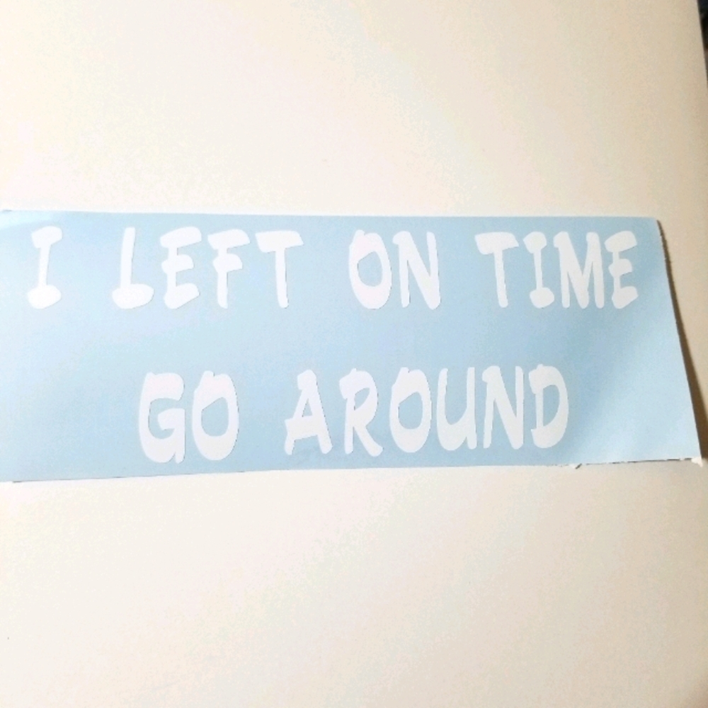 Go around Car decal